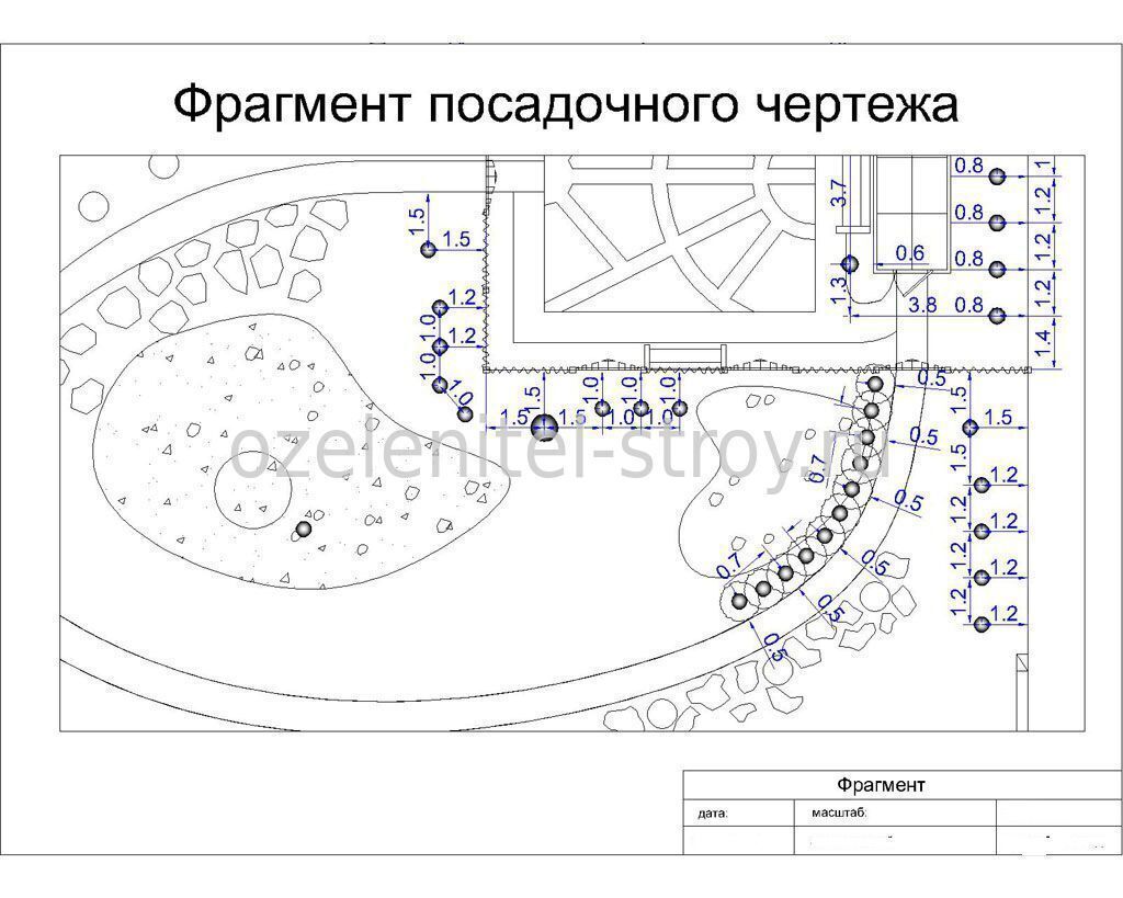 Посадочный чертеж. Разбивочно-посадочный чертеж цветника. Посадочный и разбивочный чертеж озеленения. Разбивочно-посадочный чертеж живой изгороди. Разбивочный посадочный чертеж цветника.